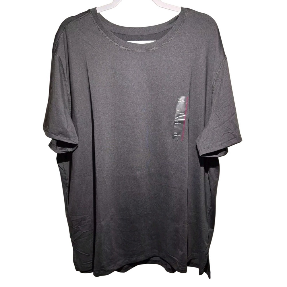 All In Motion Mens Performance‎ Short Sleeve T-Shirt Gray XXL 041 02 7325 NWT